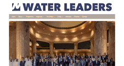 Desktop Screenshot of globalwaterleaders.org